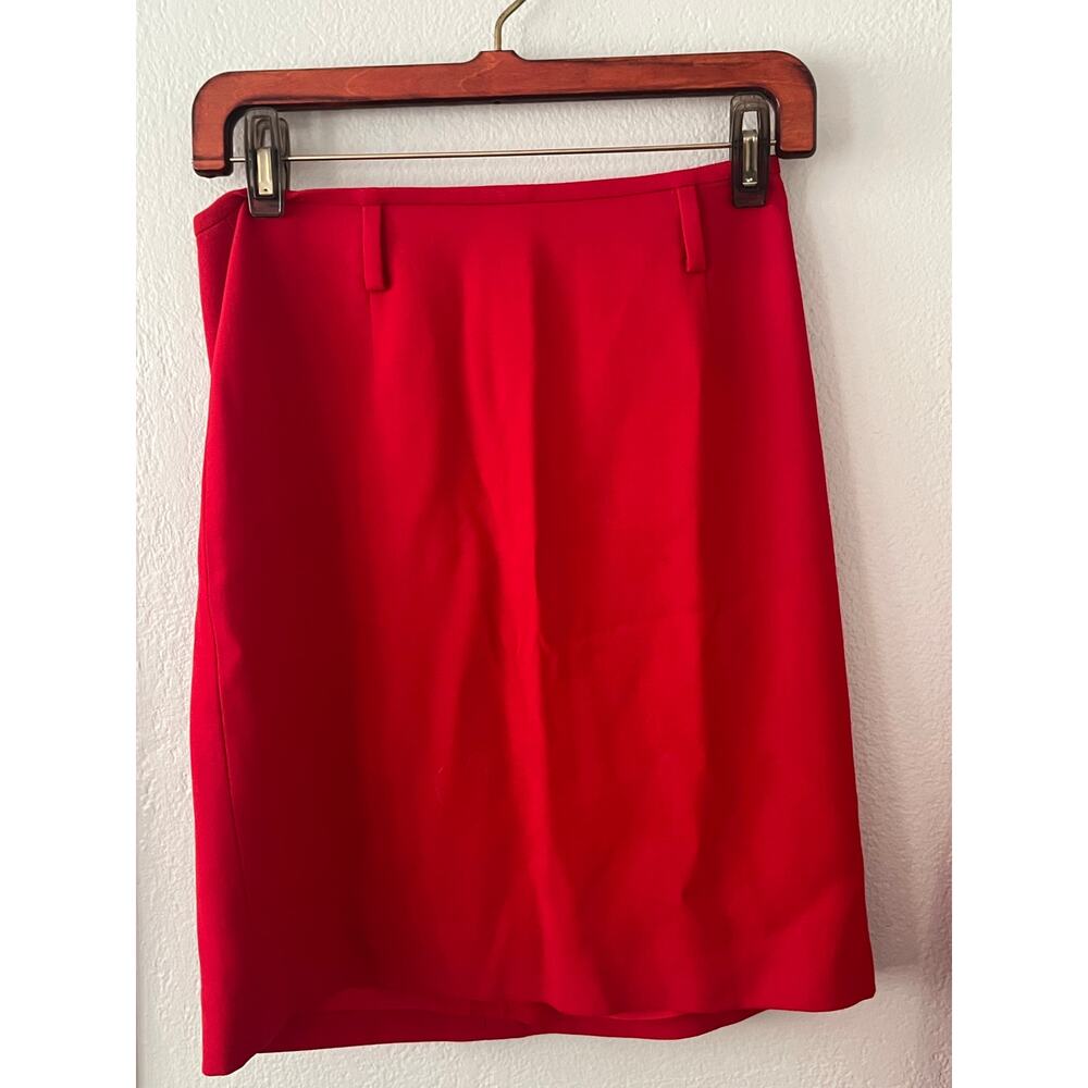 Women's Linda Allard Ellen Tracy Vintage Wool Blend Zipper Back Skirt Size 6